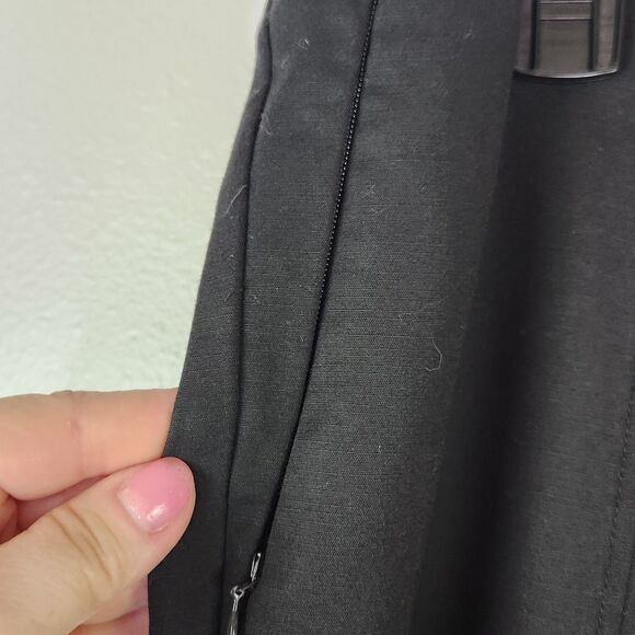 J. Jill Essentials Cotton Black Pull On Ponte Pants With Zip Slash Pockets 14 - Picture 5 of 10